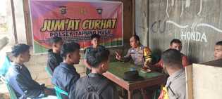 Jumat Curhat Polsek Tapung Hulu Selipkan Pesan Pemilu Damai