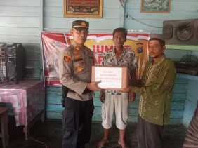 Polsek Kemuning Melaksanakan Cooling System dan Jumat Berkah di Desa Batu Ampar Inhil