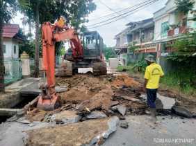 Gorong-gorong Tak Memadai, PUPR Pasang Box Culvert di Jalan Gulama 