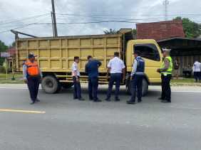 Lagi, Puluhan Truk ODOL di Pekanbaru Dijaring Petugas Gabungan