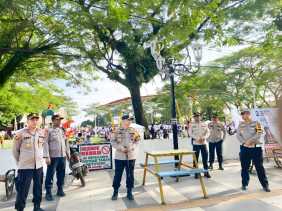 Kapolres Siak Berikan Arahan Cek Peralatan dan Ciptakan Keamanan di Kegiatan Kampanye