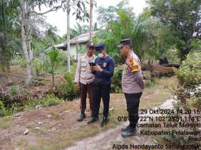 Jaga Kamtibmas Pilkada, Polsek Teluk Meranti Gencarkan Patroli Udara Cegah Karhutla