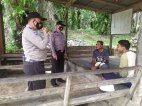 Guna Memelihara Kamtibmas di Wilkum, Polsek Langgam Lakukan Ini