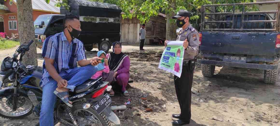Patroli KRYD, Polsek Langgam Pantau Aktivitas Masyarakat dan Penerapan Prokes