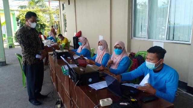 Mulai Dari ASN, Honorer dan THL DLH Bengkalis Ikuti Vaksinasi Covid-19 Tahap Tiga