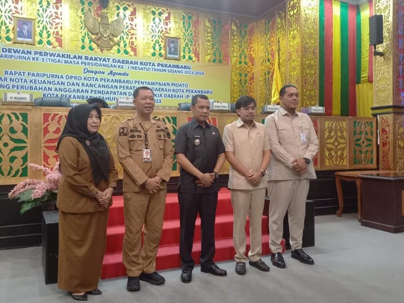 Pidato Pengantar Ranperda APBD Perubahan 2023 oleh Ketua DPRD Pekanbaru Sabarudi