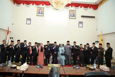 DPRD Rohul Gelar Rapat Paripurna Pelantikan PAW Abu Bakar