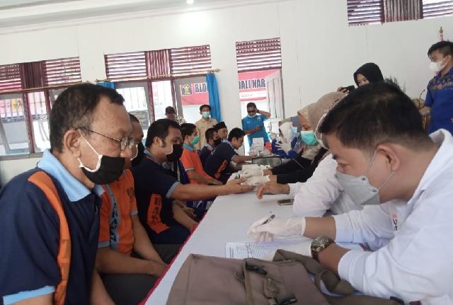 Dinas Kesehatan Inhil Gelar Aksi Simpatik dan Skrining HIV di Lapas Kelas II A Tembilahan